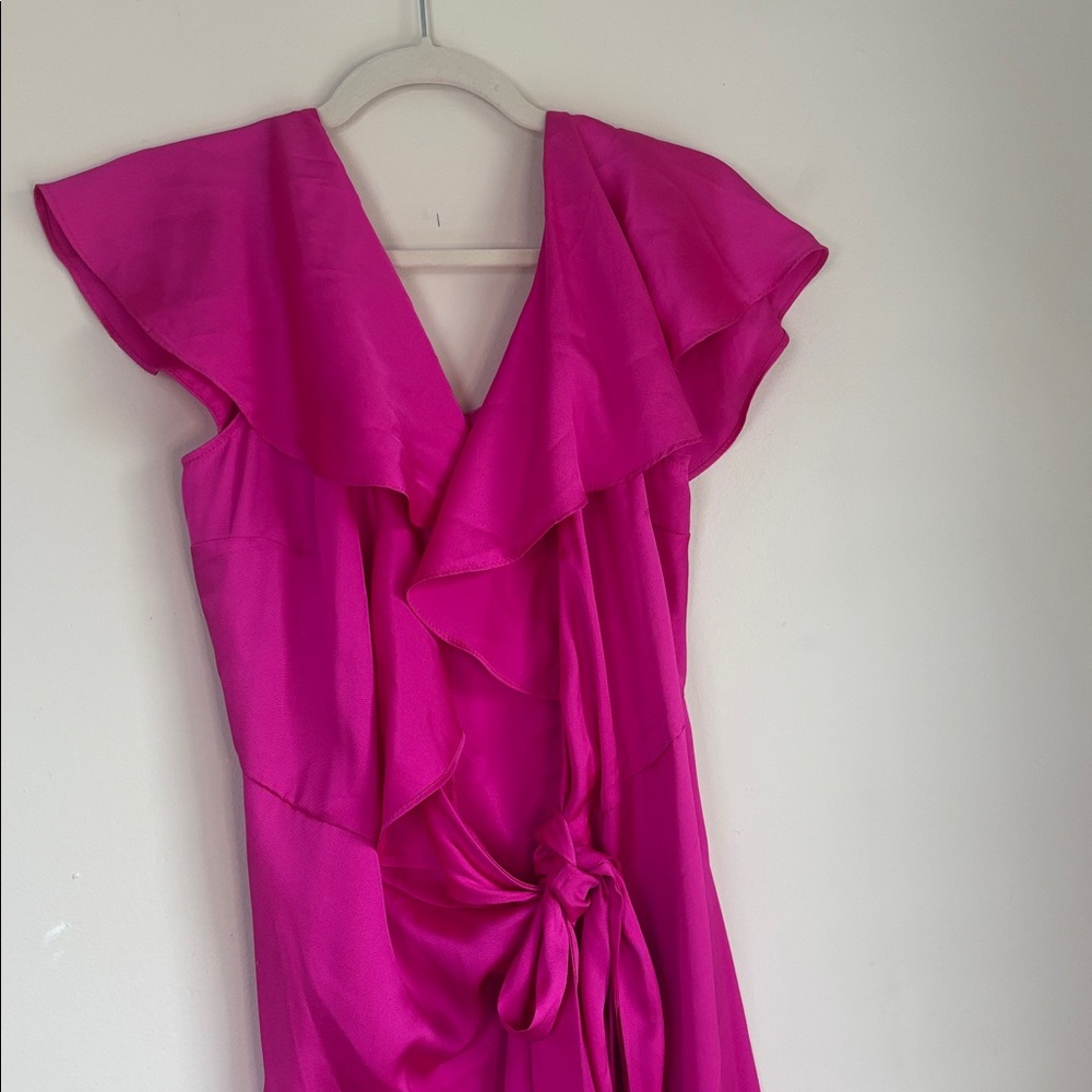 Topshop Fuchsia High Low Dress - Picture 4 of 7